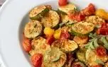 طرز تهیه خوراک کدو با گوجه‌ سبز